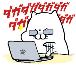 NikuQman & omochimaru - cat hero sticker #3542662