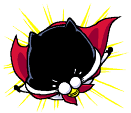 NikuQman & omochimaru - cat hero sticker #3542669