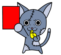 Zombie cat "Me-chan" sticker #3542709