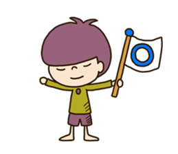 The boy looking down sticker #3543158