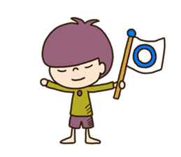 The boy looking down sticker #3543158