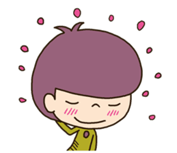 The boy looking down sticker #3543179