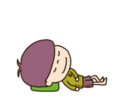 The boy looking down sticker #3543180