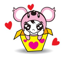 Cute koala sticker #3543394
