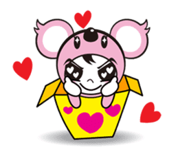 Cute koala sticker #3543394