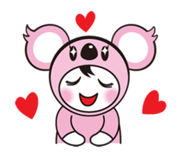 Cute koala sticker #3543398