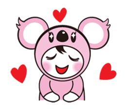 Cute koala sticker #3543398