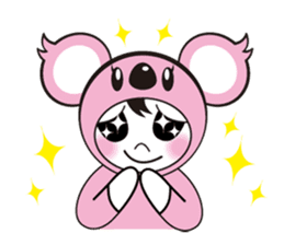 Cute koala sticker #3543407
