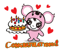 Cute koala sticker #3543408