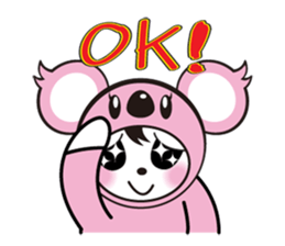 Cute koala sticker #3543421