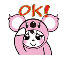 Cute koala sticker #3543421