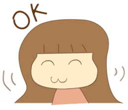 HappyGirl Ver. English sticker #3544159