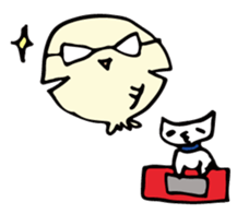 fish and cat works sticker #3544286