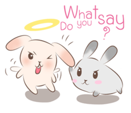Mameow and Chaeuy The Rabbit sticker #3544456