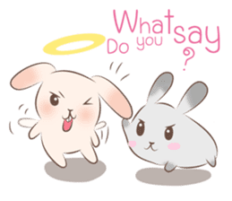 Mameow and Chaeuy The Rabbit sticker #3544456