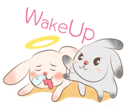 Mameow and Chaeuy The Rabbit sticker #3544465
