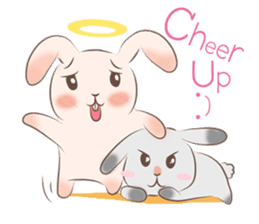 Mameow and Chaeuy The Rabbit sticker #3544471