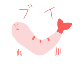Selfish shrimp sticker #3544949