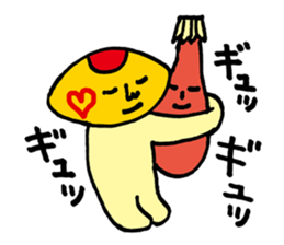 Unwind words of omelet-kun sticker #3545223