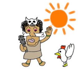 Primitive man sticker #3545634