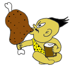 Primitive man sticker #3545640