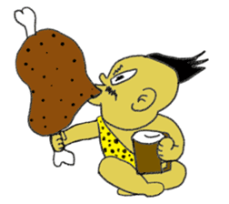 Primitive man sticker #3545640