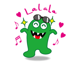 Green Monster & message sticker #3546036