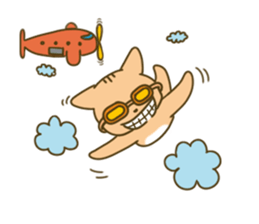 very cute cat in the line stor sticker #3546114