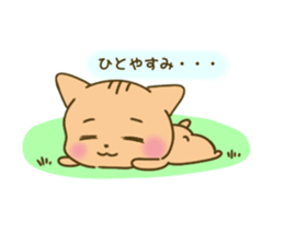 very cute cat in the line stor sticker #3546145