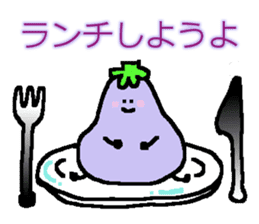 loose eggplant2 sticker #3546481