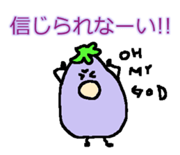 loose eggplant2 sticker #3546485