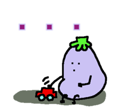 loose eggplant2 sticker #3546491