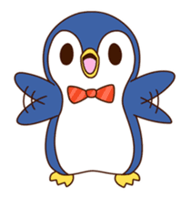 Fashionable penguin sticker #3546556