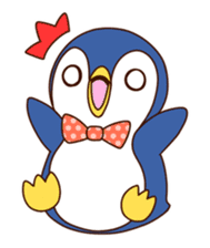 Fashionable penguin sticker #3546558