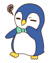 Fashionable penguin sticker #3546559