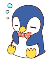 Fashionable penguin sticker #3546566