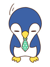 Fashionable penguin sticker #3546567