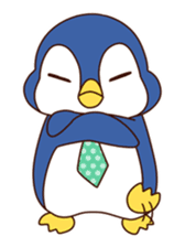Fashionable penguin sticker #3546570