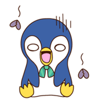 Fashionable penguin sticker #3546579