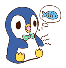 Fashionable penguin sticker #3546590