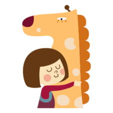 Freya and her cat in daily life sticker #3546918