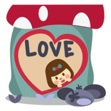 Freya and her cat in daily life sticker #3546929