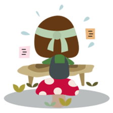 Freya and her cat in daily life sticker #3546934