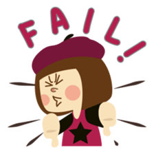 Freya and her cat in daily life sticker #3546940