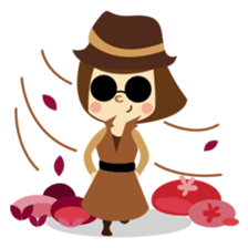 Freya and her cat in daily life sticker #3546942