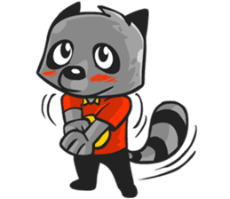 Rubi the Raccoon sticker #3547275