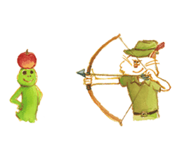 a mischief cat and a kindly frog sticker #3547866