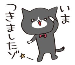 Cat of white gloves sticker #3548163