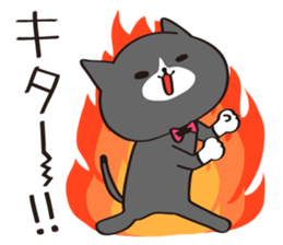 Cat of white gloves sticker #3548171