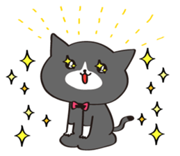 Cat of white gloves sticker #3548174